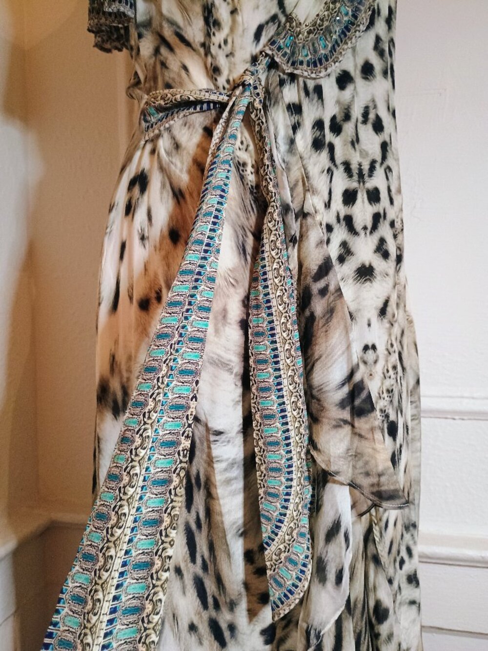 Camilla Snow Whispers silk dress wrap S BEAUTIFUL! - Picture 6 of 7